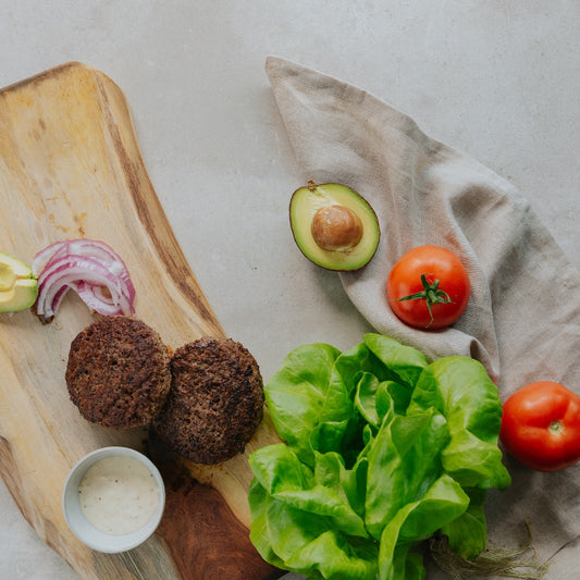 Butterhead burger wraps with homemade aioli