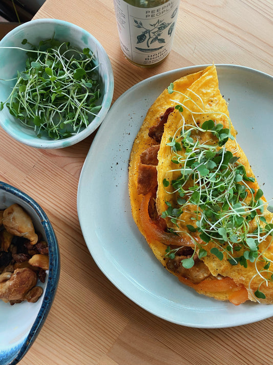 Egg-ceptional Lion's Mane Mushroom Omelette