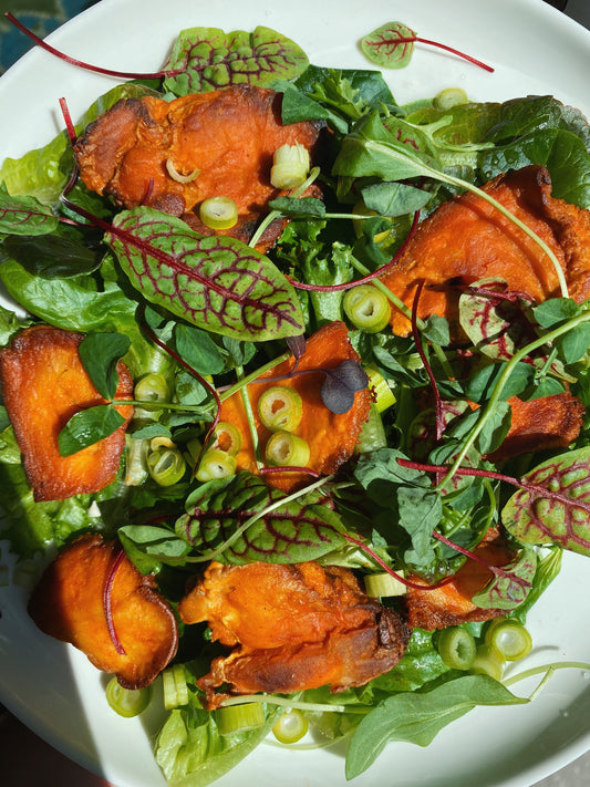 Lion's Mane Curry Salad