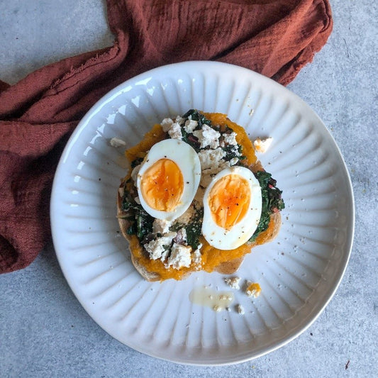 SWEET & SAVORY PUMPKIN TOAST WITH HONEY BUTTER