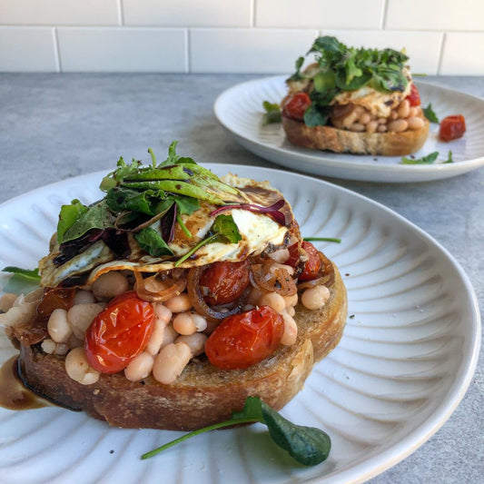 WHITE BEANS BREAKFAST TOAST